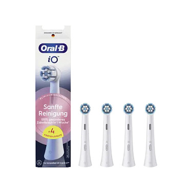 Koka zëvendësuese Oral-B iO Gentle Clean, 4 copë - Bardhë 2