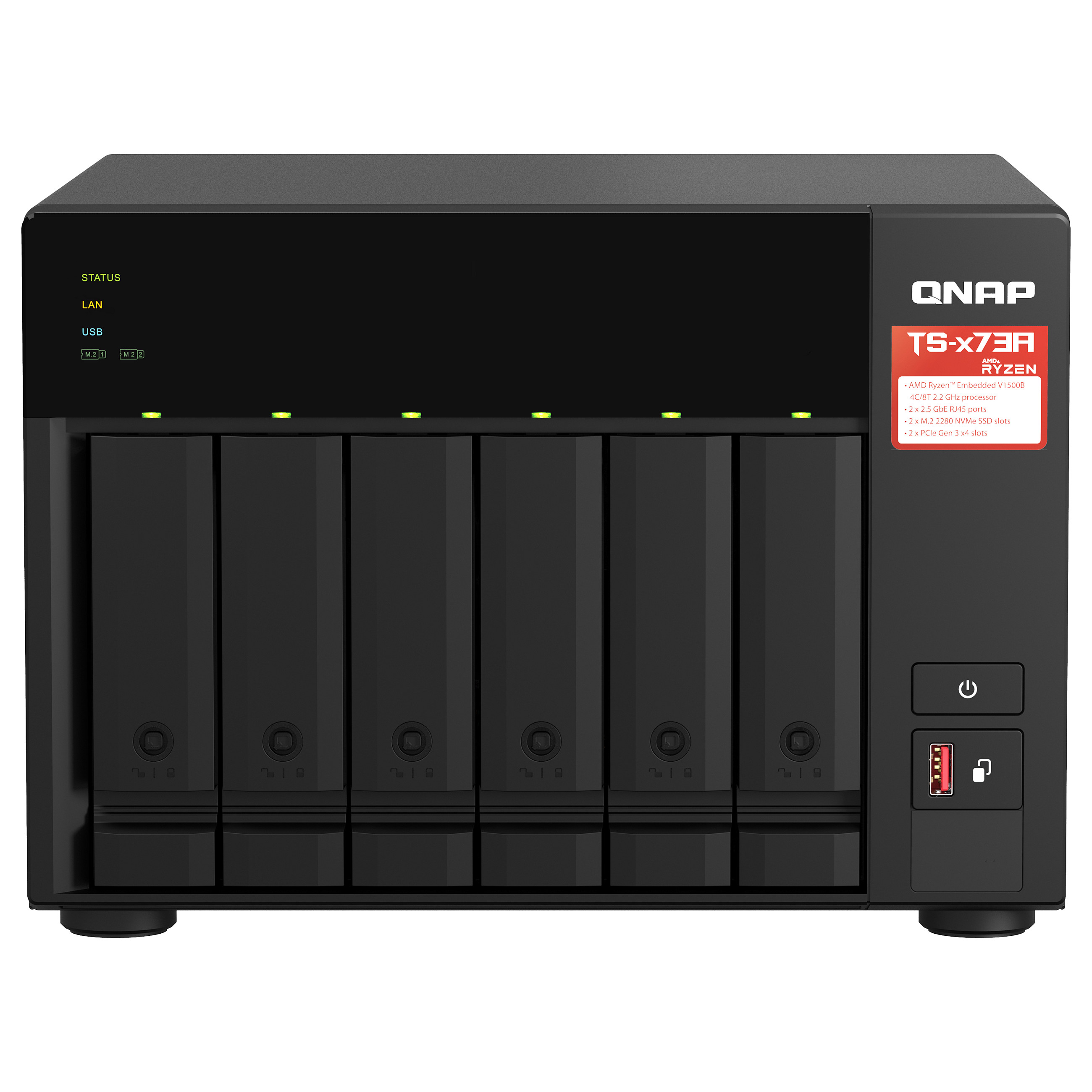 QNAP TS-464-8G 4-Bay NAS Server – Intel Celeron N5095, 8GB DDR4, 2x 2.5GbE, M.2 SSD Cache 9