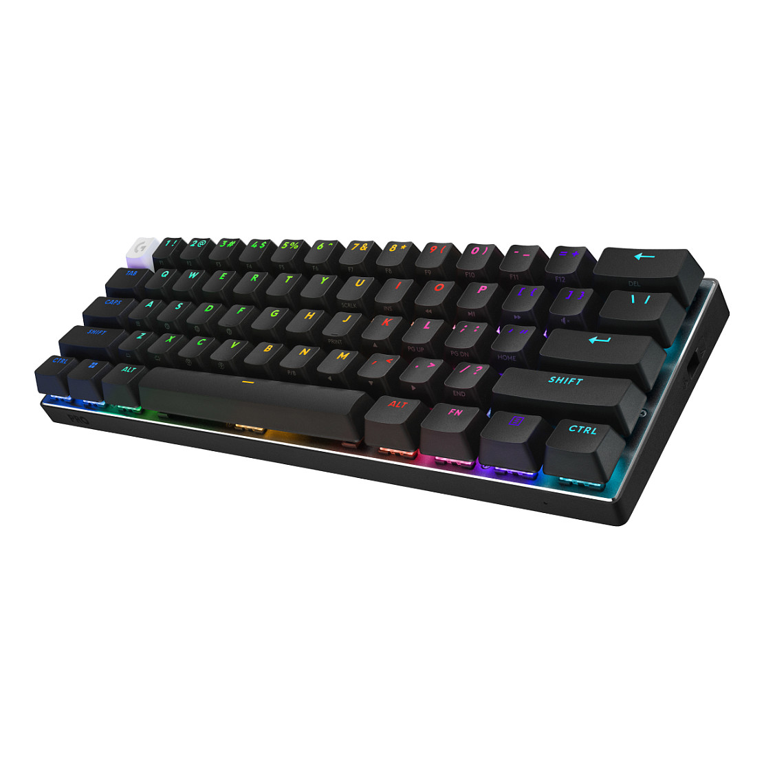 Tastierë Gaming Logitech G PRO X 60 LIGHTSPEED, Wireless, Mekanike, AZERTY Frëngjisht, 60%, GX Optical Tactile, RGB - Zezë 3