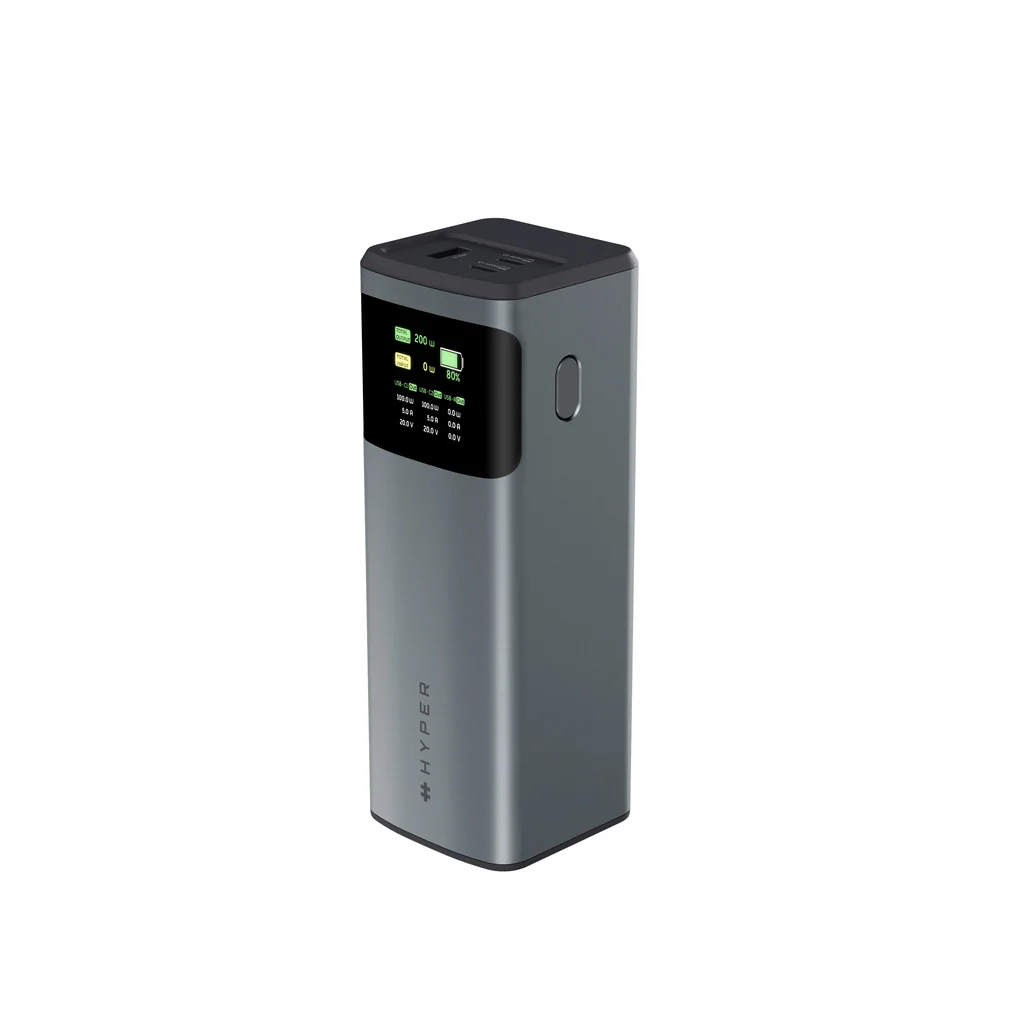 Powerbank Targus HyperJuice HJ5501GL, 24000 mAh, 200 W, USB-C, USB-A - Gri