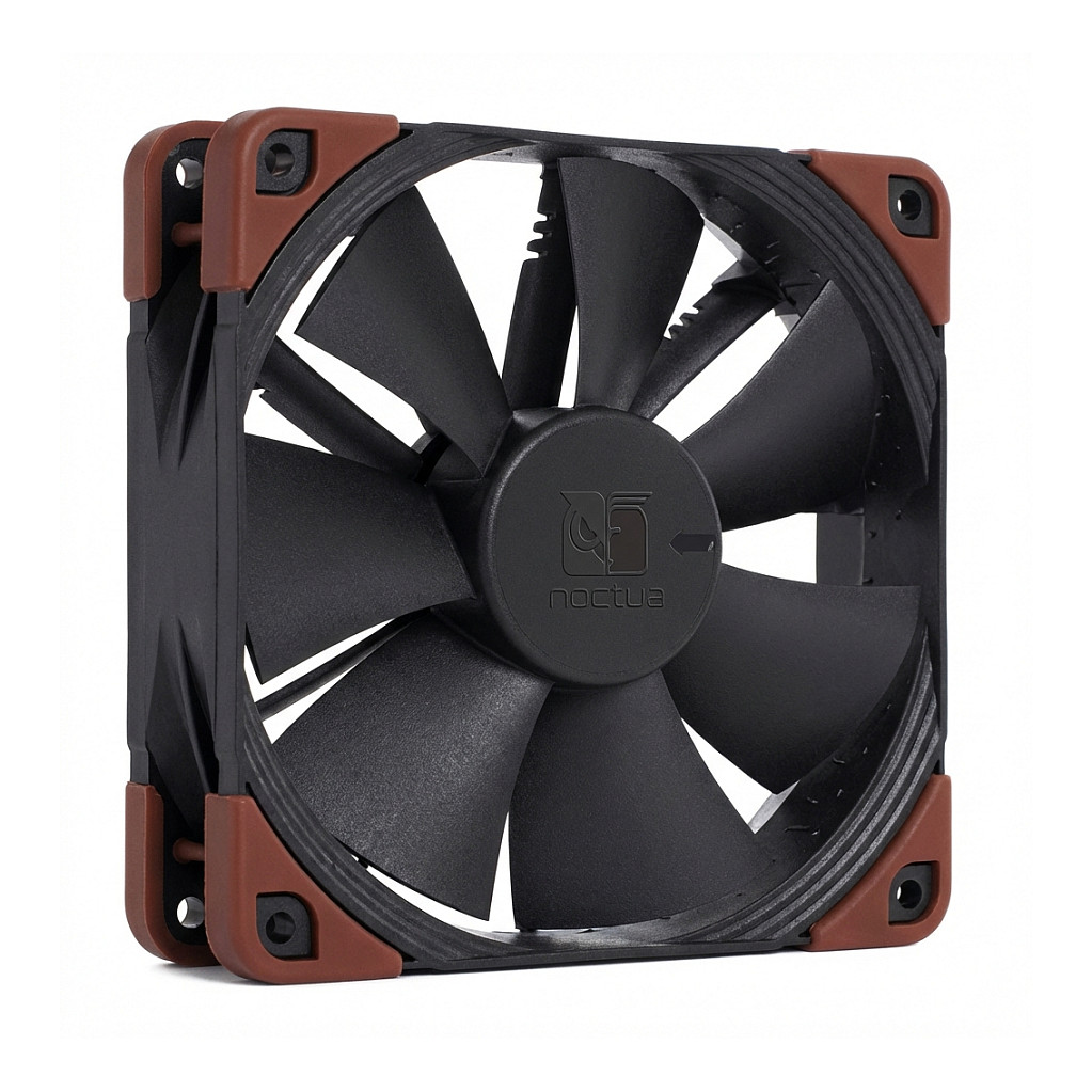 Ftohës për Kasë Noctua NF-F12 industrialPPC-24V-3000 SP / IP67 / 120mm / 3000 RPM / PWM – Zezë/Kafe