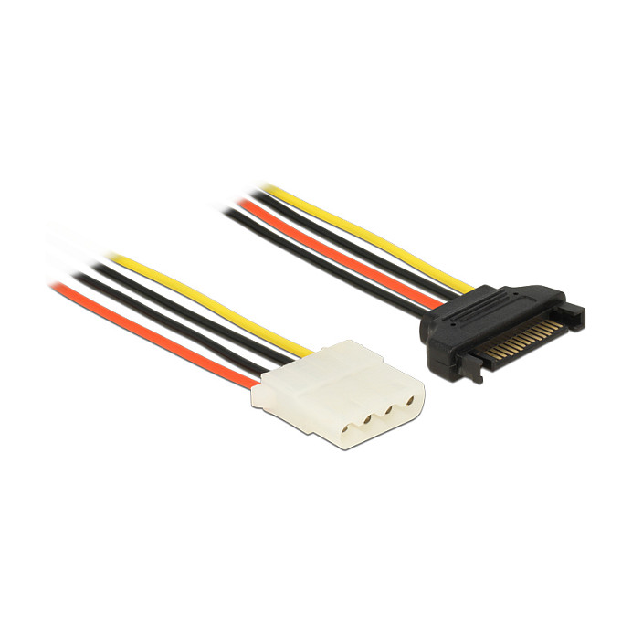 Kabllo për Furnizim me Energji DeLOCK 85638, Molex 4-pin në Slim SATA 6-pin, 15 cm 9