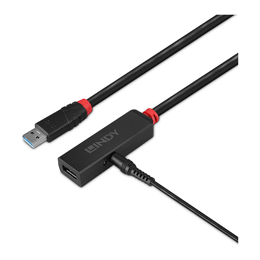 Kabllo USB LINDY 43401, USB 3.0, USB-A Mashkull në USB-A Femër, 5Gbps, 5m - Zezë 3