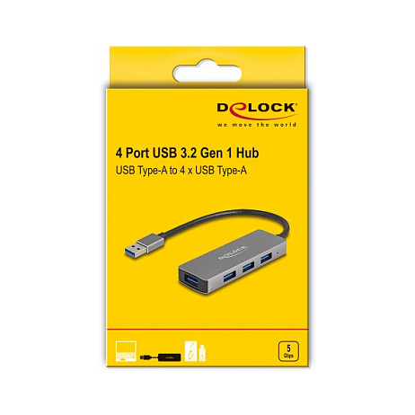 HUB DeLOCK 63171 USB 3.2 HUB 4-Port 4xUSB 3.2 3
