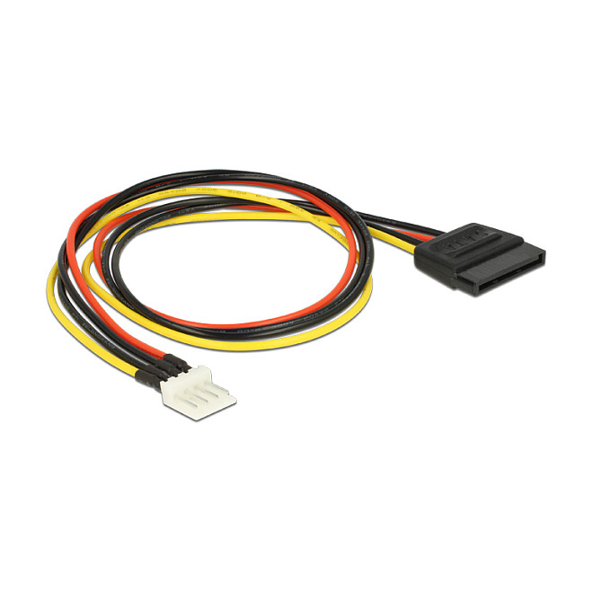 Kabllo për Furnizim me Energji DeLOCK 83878, SATA 15-pin në Floppy 4-pin, 40 cm - Shumëngjyrëshe 2