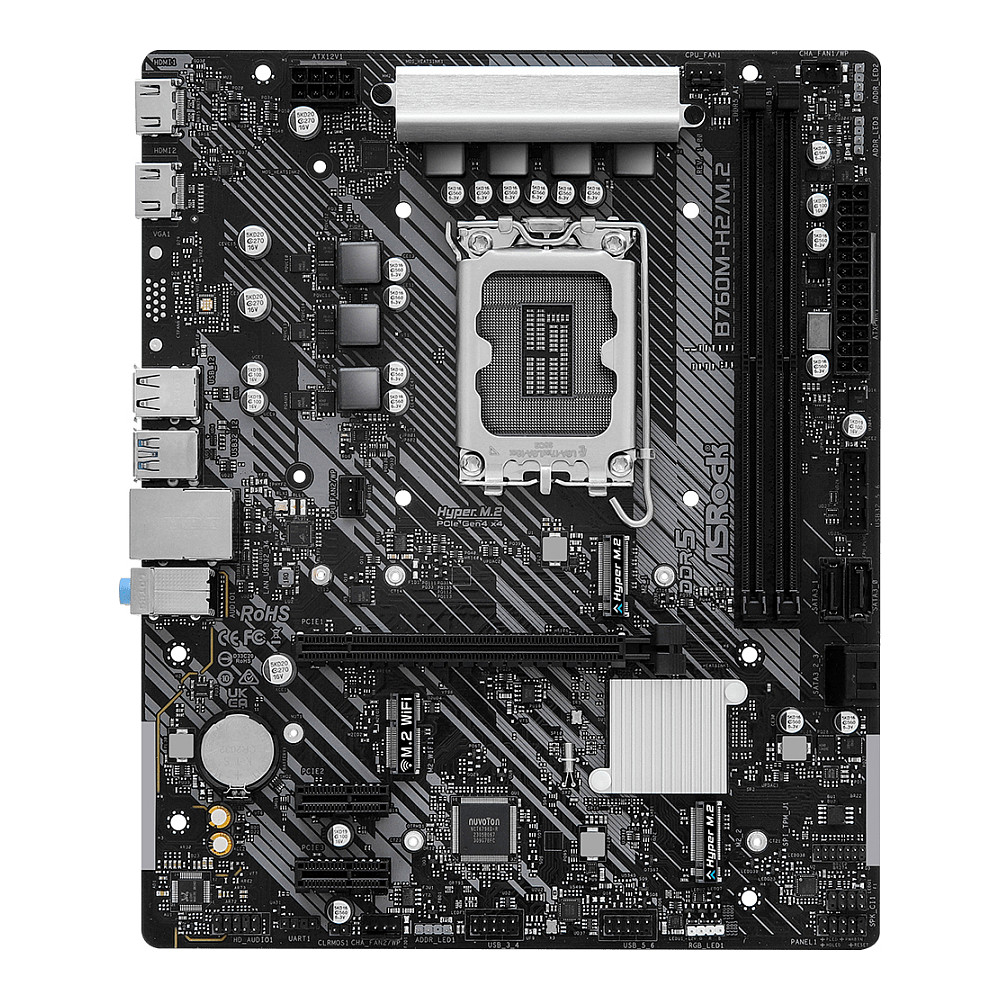 Pllakë Amë ASROCK B760M-H2 / M.2 thumbnail 2