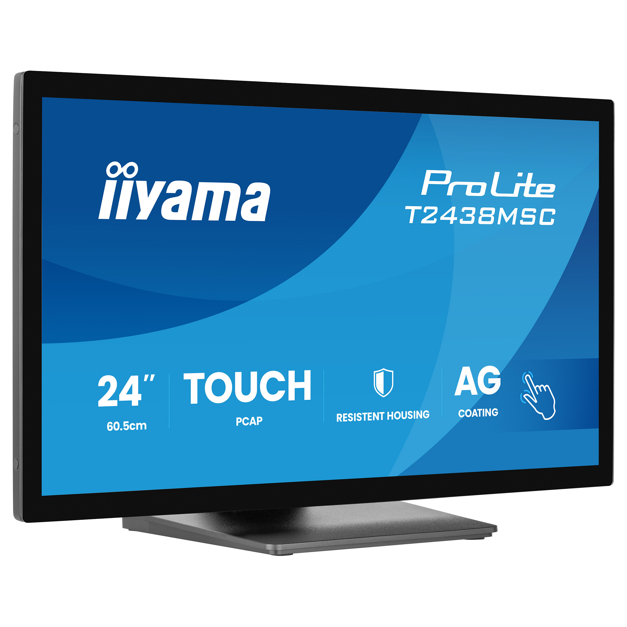 Monitor IIYAMA T2438MSC-B2 / 23.8"/ Full HD IPS / LED / Touch / 120Hz / 5ms / HDMI+USB+DP - Zezë thumbnail 2