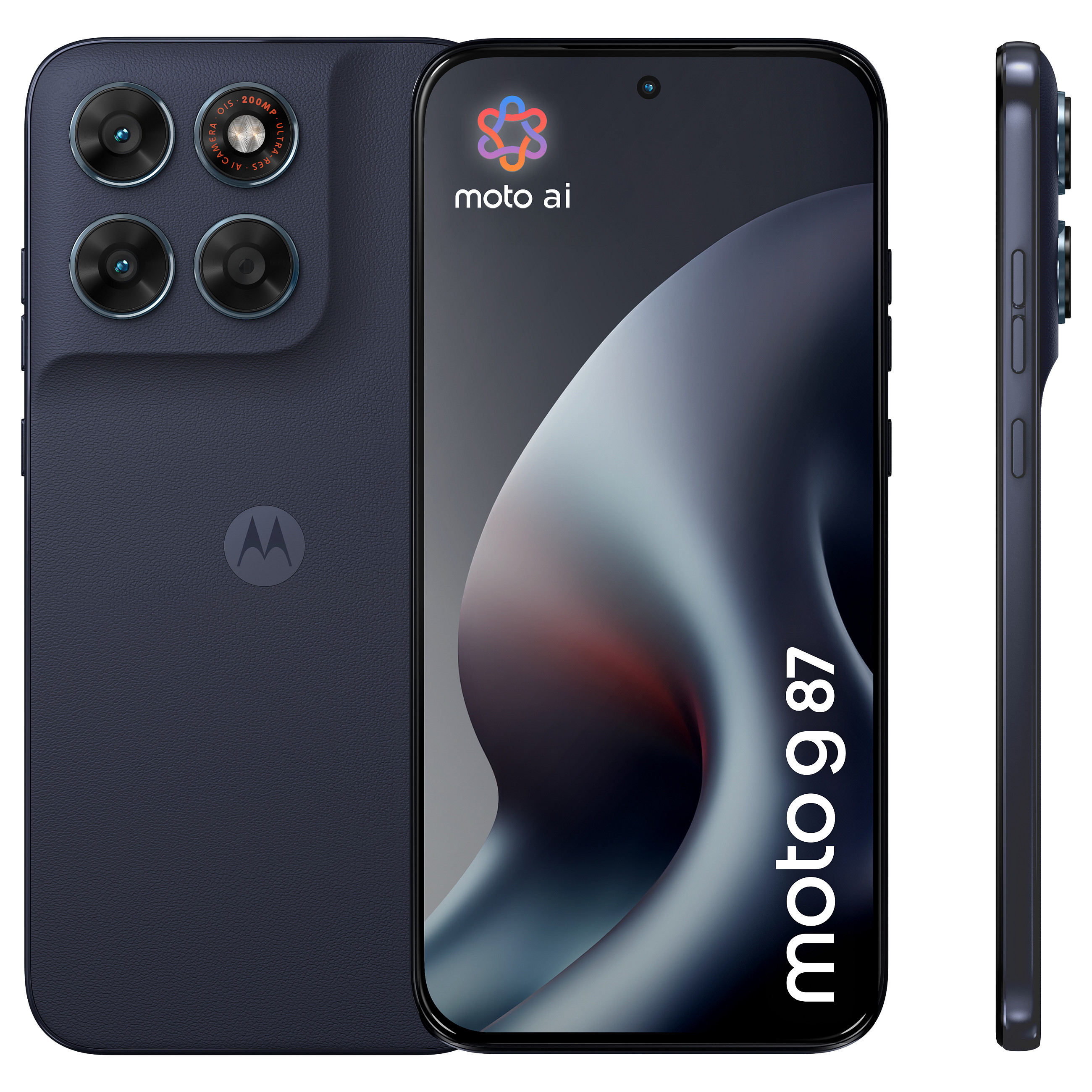 Telefon i Mençur Motorola moto g87 / 6.78" Extreme AMOLED / 120 Hz / Dimensity 6400 / 12 GB RAM / 256 GB / 5G / Dual SIM / 200 MP - Gri e errët 2