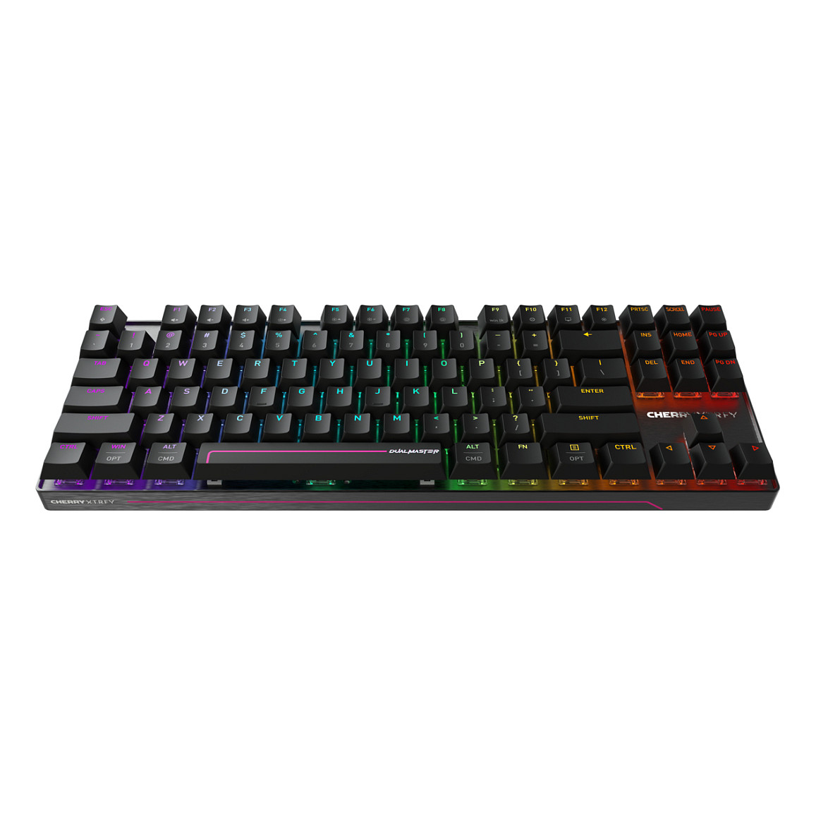 Tastierë Gaming CHERRY XTRFY MX 8.2 Pro TMR Wireless / US Layout / TKL / 87 Taste / Magnetic-Mechanical / 8000 Hz / 2.4 GHz + Bluetooth + USB / RGB – Zezë 2