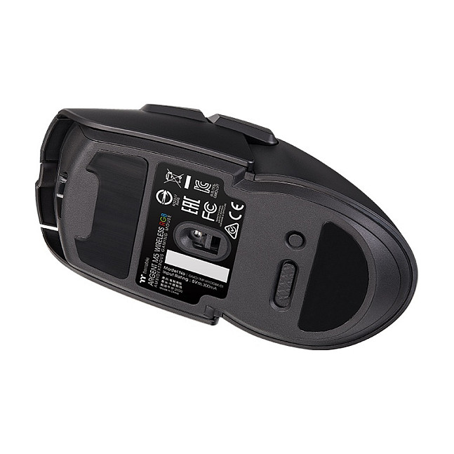 Maus Gaming Thermaltake Argent M5 Wireless / GMO-ARW-WDOOBK-01 / Sensor Optik PixArt PMW-3335 / 16000 DPI / 2.4GHz & Bluetooth & Wired USB / Bateri – Zezë 5