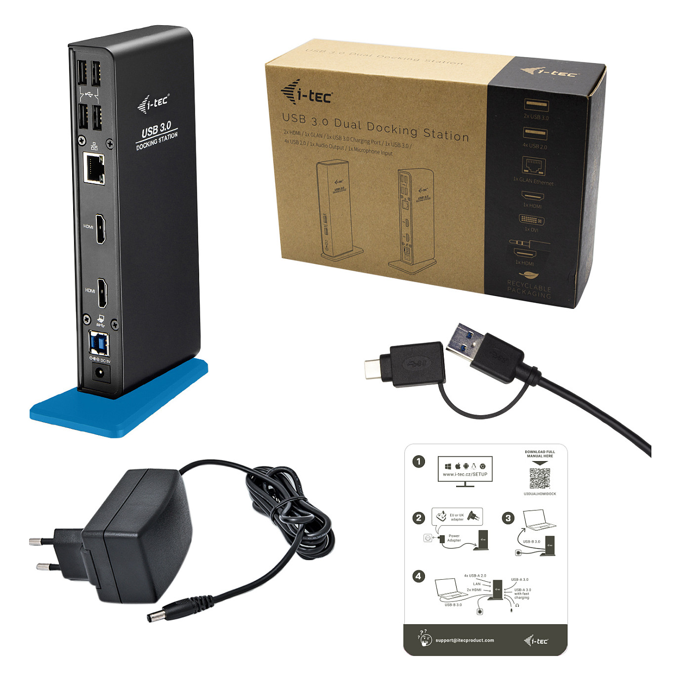 Docking Station i-tec USB 3.0 Dual HDMI - Zezë thumbnail 5