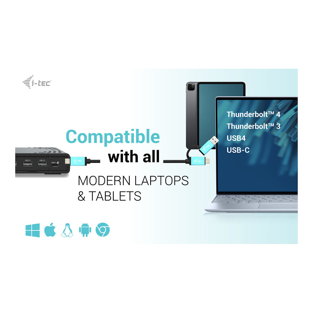 Docking Station D I-TEC USB-C / USB4 Thunderbolt 3 + PD thumbnail 6
