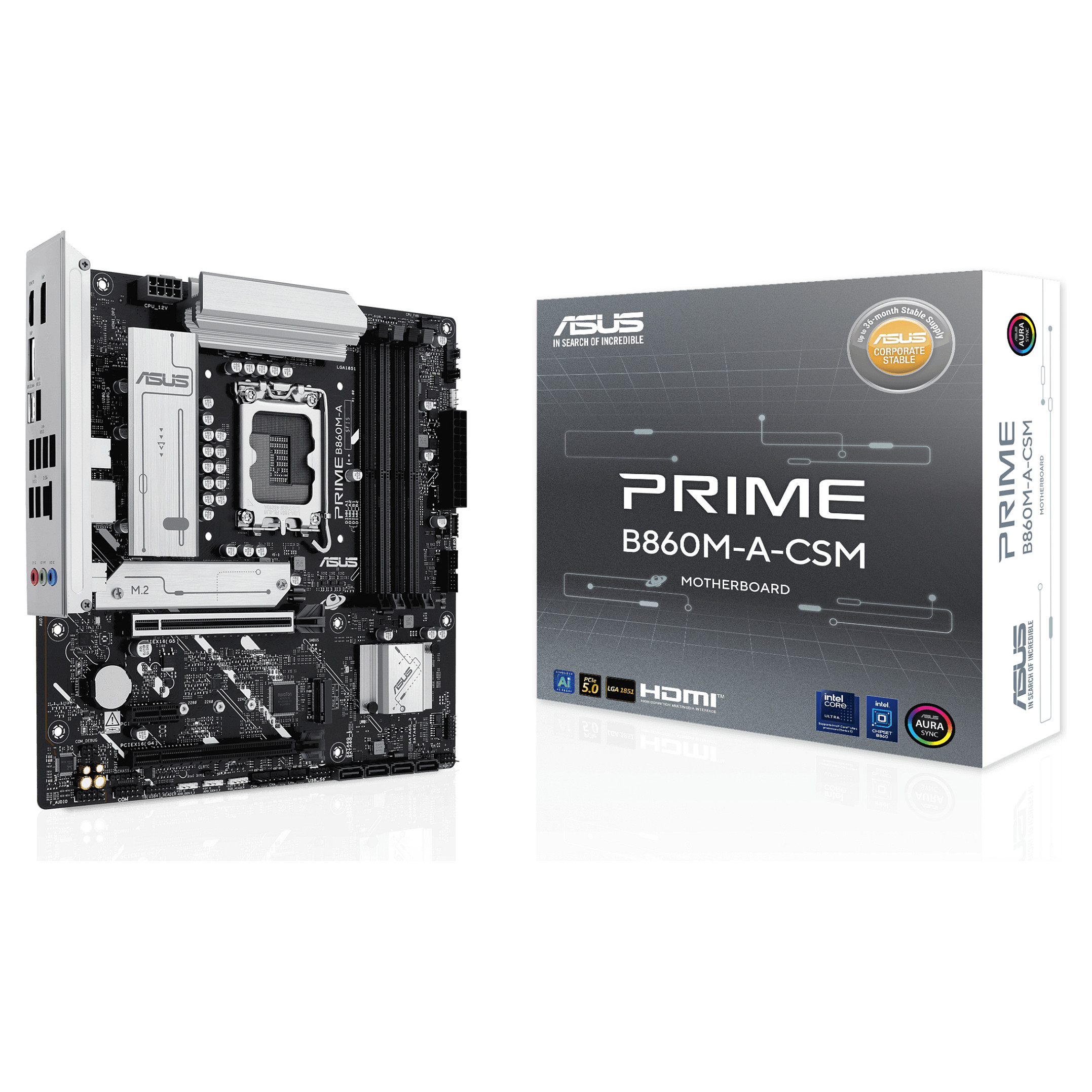 Pllakë Amë MB Intel LGA1851 ASUS PRIME B860M-A-CSM DDR5