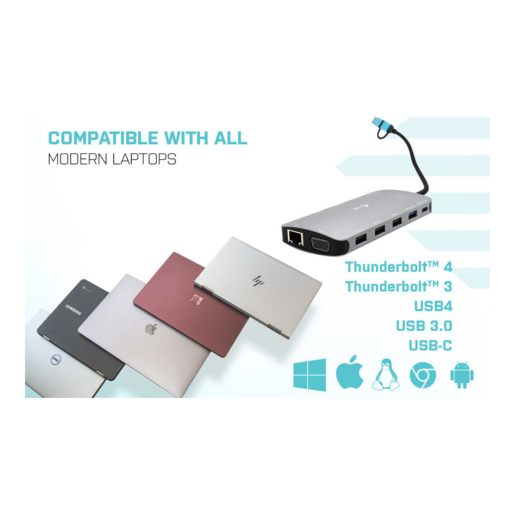 Docking Station D I-TEC USB 3.0 3X LCD NANO thumbnail 6