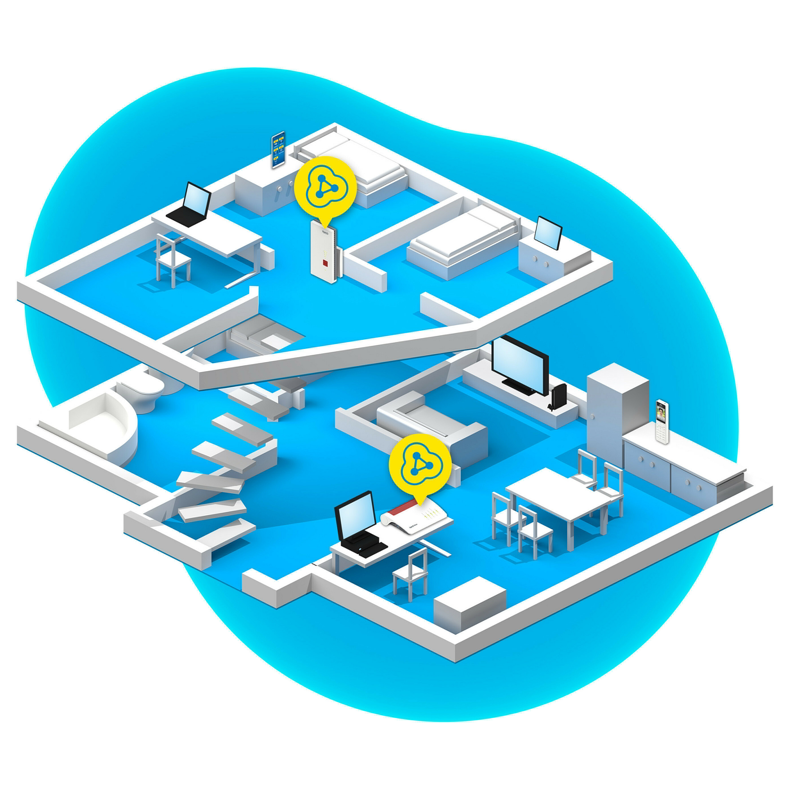 AVM FRITZ!Repeater 2400 - Repeater - WLAN thumbnail 6