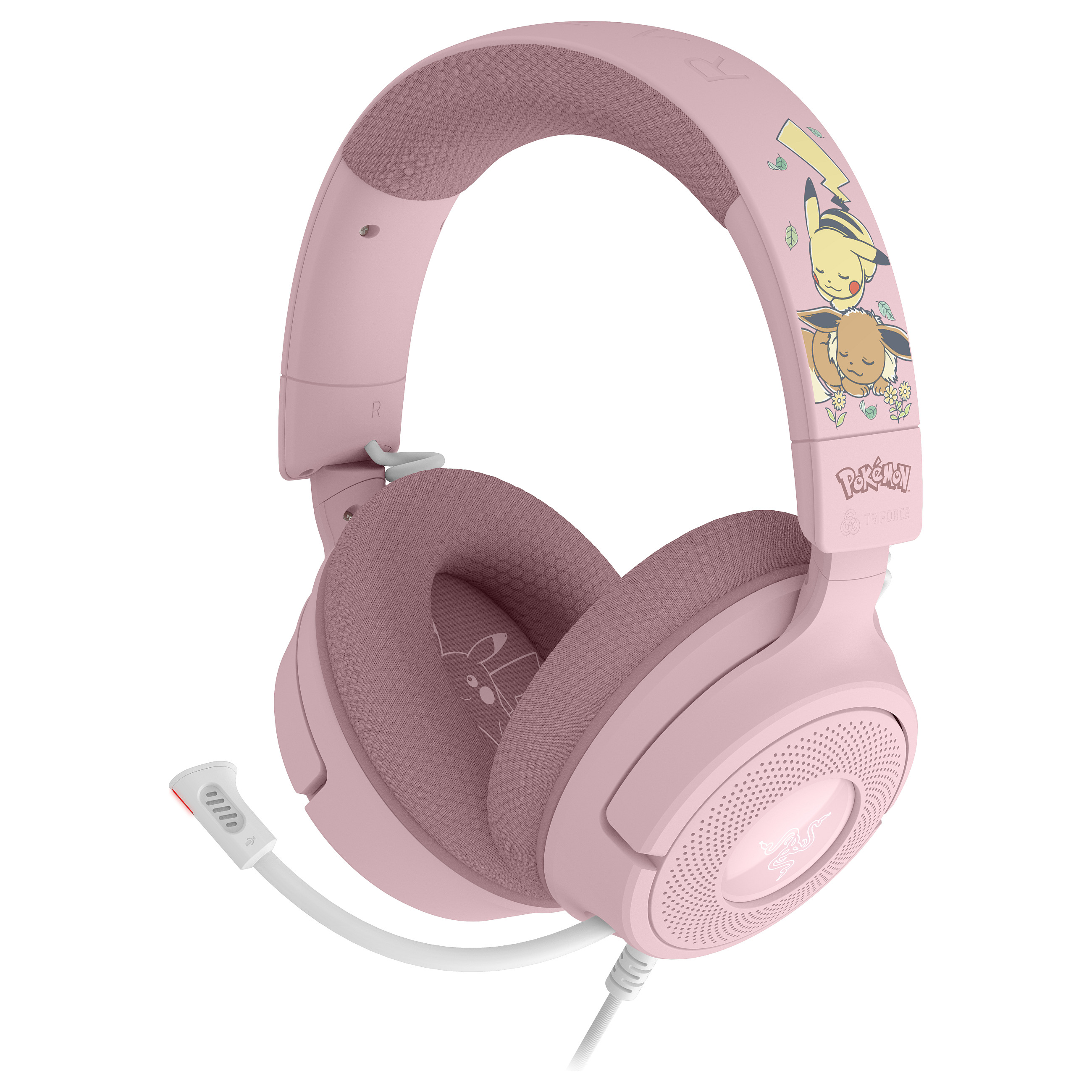 Kufje Gaming Razer Kraken V4 X / Pikachu & Eevee Edition / Wired / 40 mm / USB-C + USB-A / RGB – Rozë 5