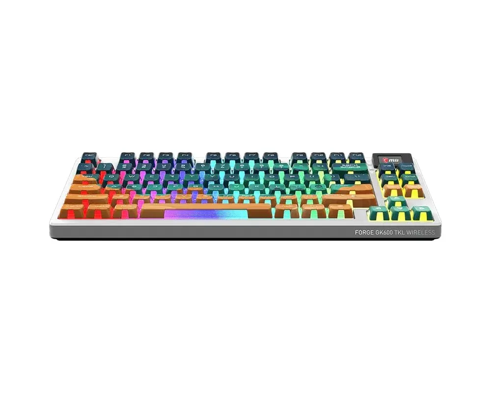 Tastierë Gaming MSI FORGE GK600 TKL W MARS, Mekanike, TKL, USB-C, DE Layout, RGB, Hot-Swap – Shumëngjyrësh 3