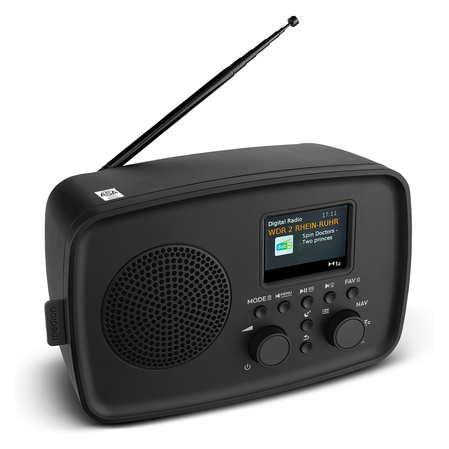 Radio Portative MEDION MD89288, DAB+, FM, 5 W, Ekran TFT 2.4" - Bardhë 2