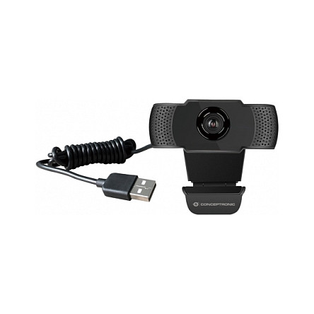 Webcam Conceptronic AMDIS01B / USB 2.0 / Full HD / 90° / Built-in Microphone - Zezë 4