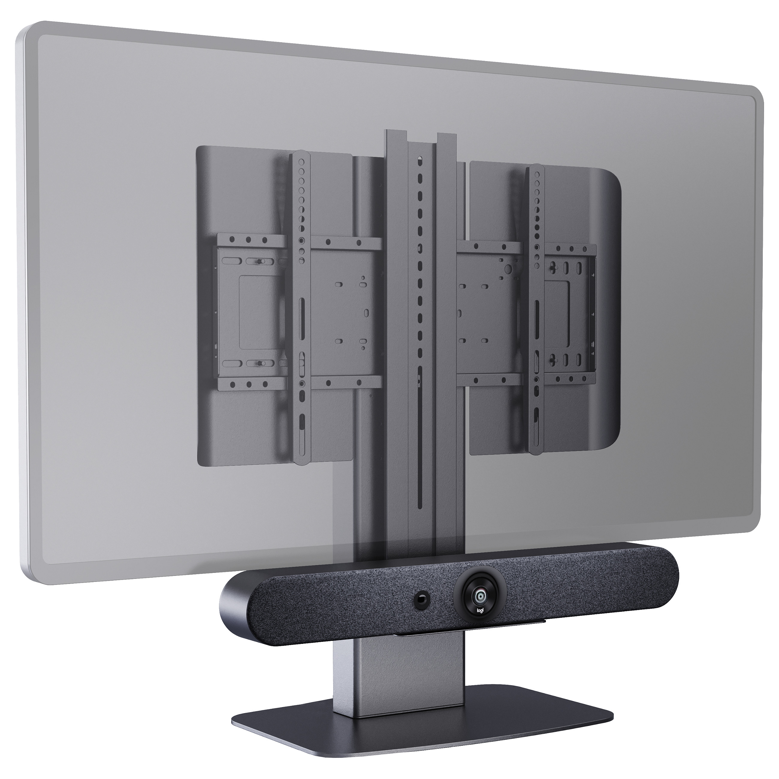 Mbajtëse për Monitor Vision VFM-DSXP, 37–65", 25kg, VESA 600x400mm - Zezë 10