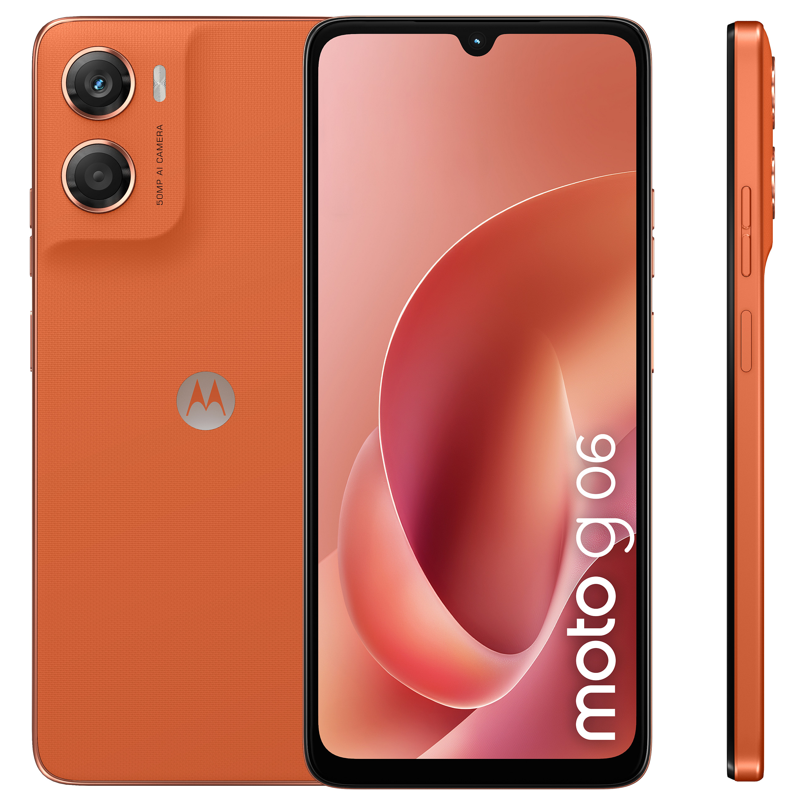 Telefon Motorola Moto G06, 4GB, 64GB, Dual SIM - Portokalli 2