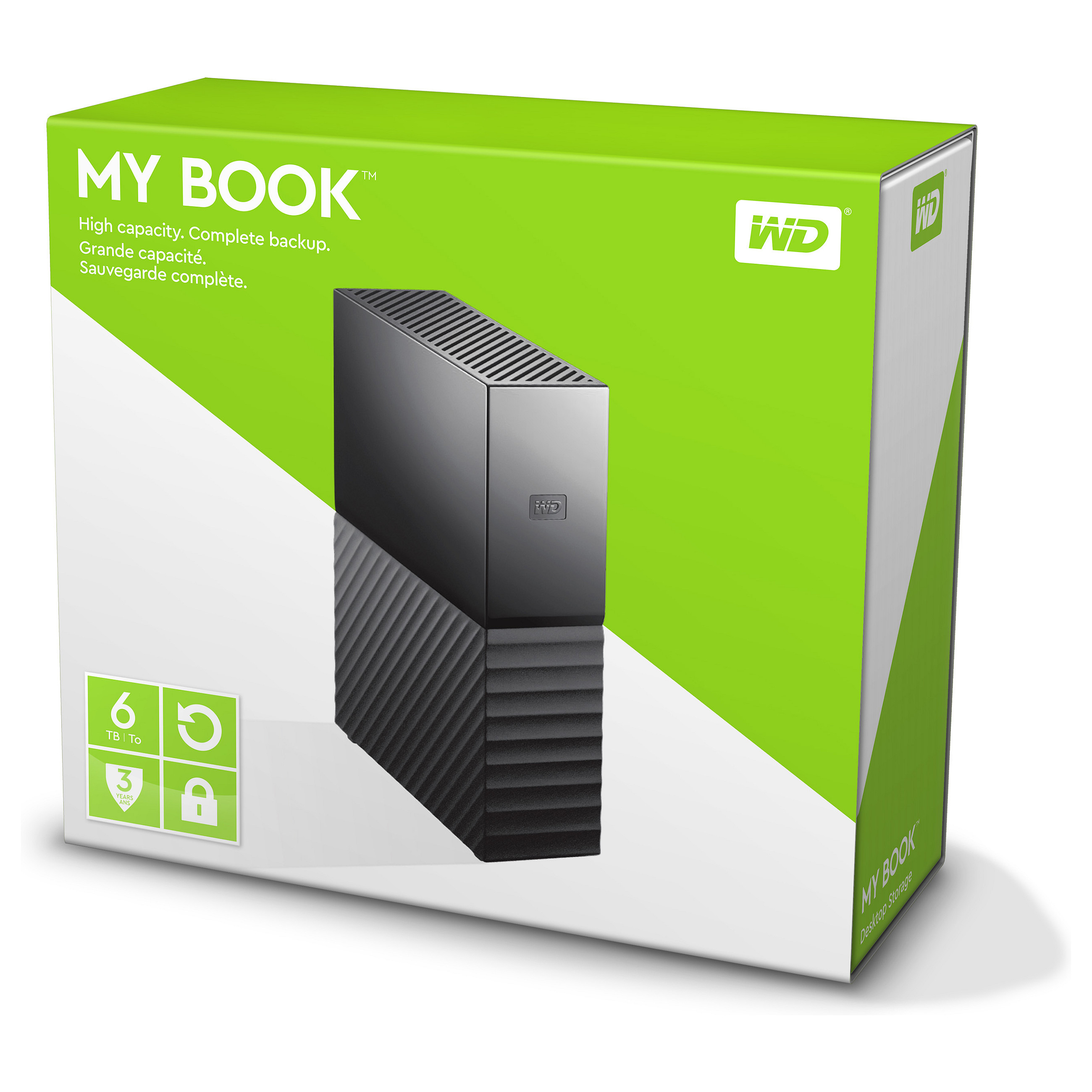 External HDD Western Digital My Book, 6TB, 3.5″, Desktop, USB 3.0, USB Micro-B, deri në 5 Gbit/s, Enkriptim AES 256-bit – E zezë 10