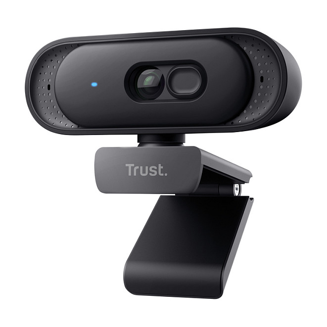 Webcam Trust Tomar, 2K QHD, 2560x1440, 30fps, Fiks Fokus, USB 2.0, Mikrofon i Integruar - Zezë