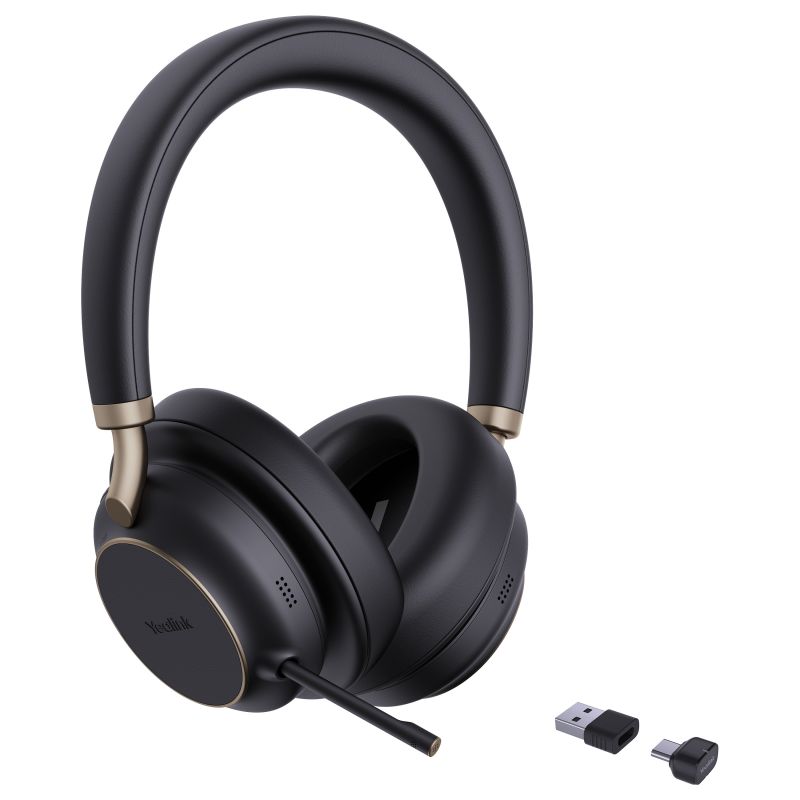 Kufje pa kabllo Yealink BH76 Plus UC, On-Ear, Bluetooth 5.3 + USB-C/A, ANC, 285g - Zezë 2