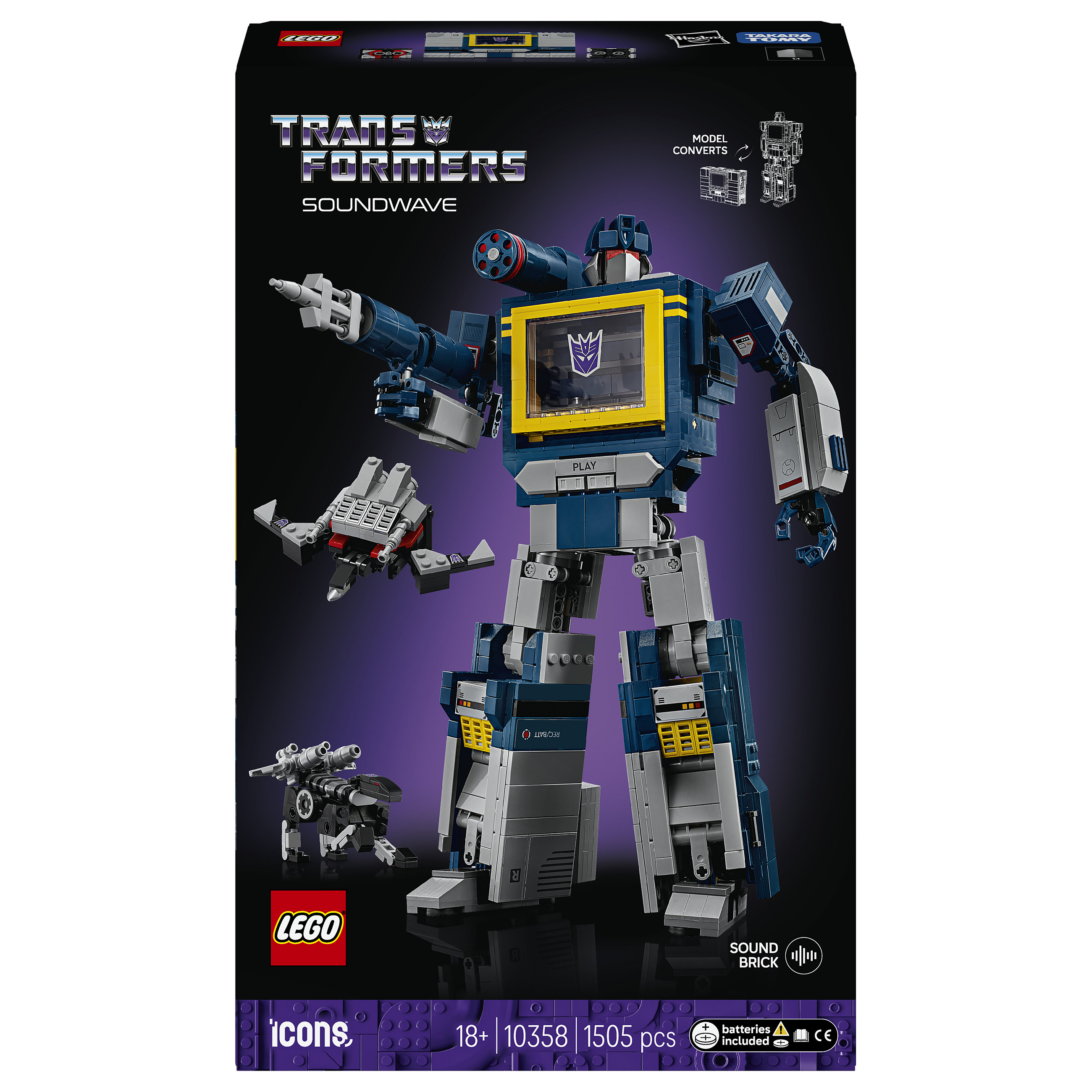 LEGO ICONS Transformers: Soundwave