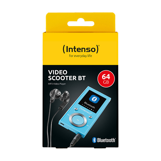 MP3 Player Intenso Video Scooter BT, 64GB, Bluetooth 5.0, 3.5mm, USB-C, Ekran 1.8" - Blu 4