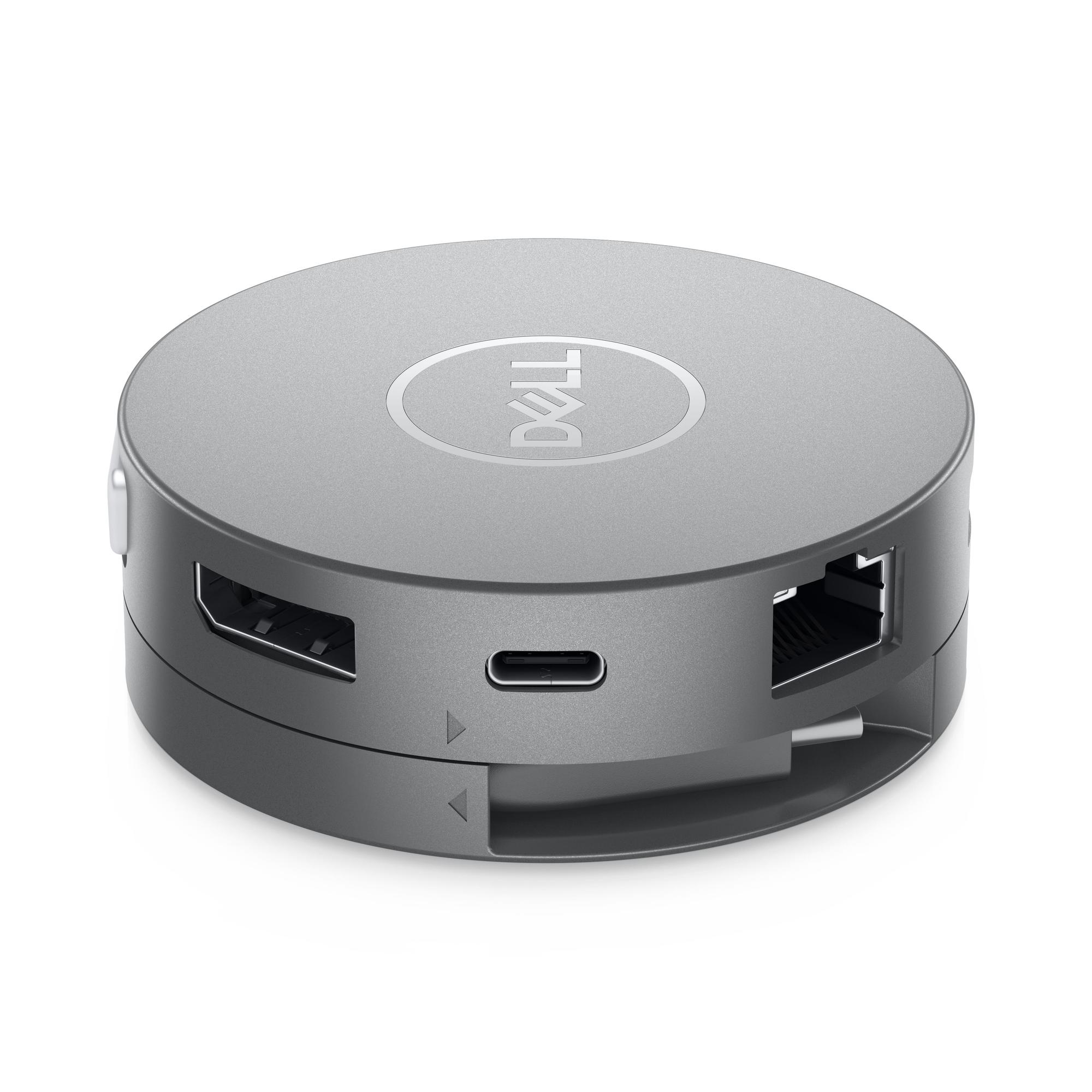 Dell DA305 6-in-1 USB-C Multiport Adapter / 2x USB-A / USB-C / HDMI / DisplayPort / Gigabit Ethernet / 90W – Silver 7