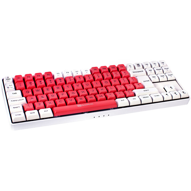 Tastierë Gaming GAMIAC TKL90G 80% / Mekanike / Kailh Red Switches / RGB / USB - Bardhë/Kuqe 2