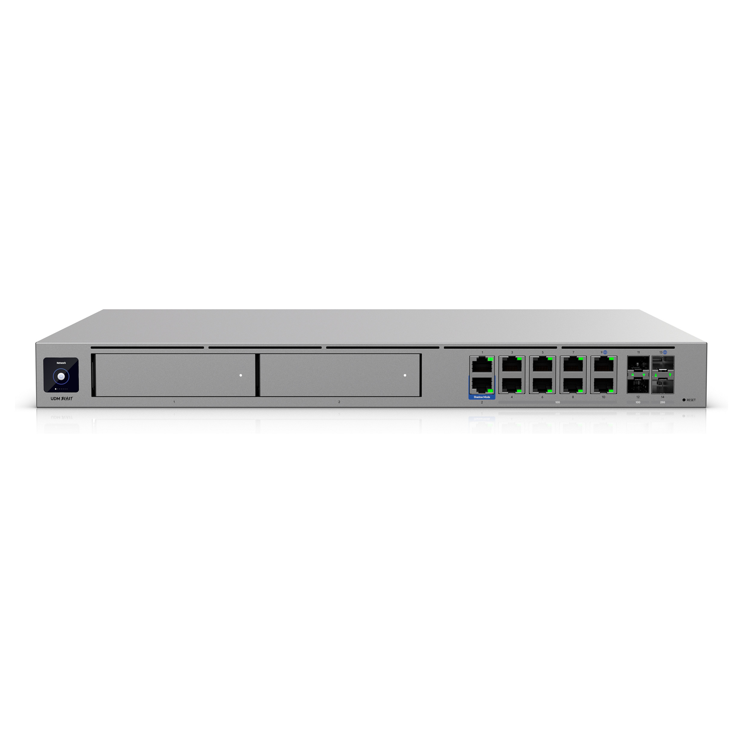 Ubiquiti UniFi Dream Machine Beast UDM-Beast – Enterprise Cloud Gateway, 25GbE SFP28, 10GbE, IDS/IPS 25Gbps, UniFi Controller, 1U Rackmount