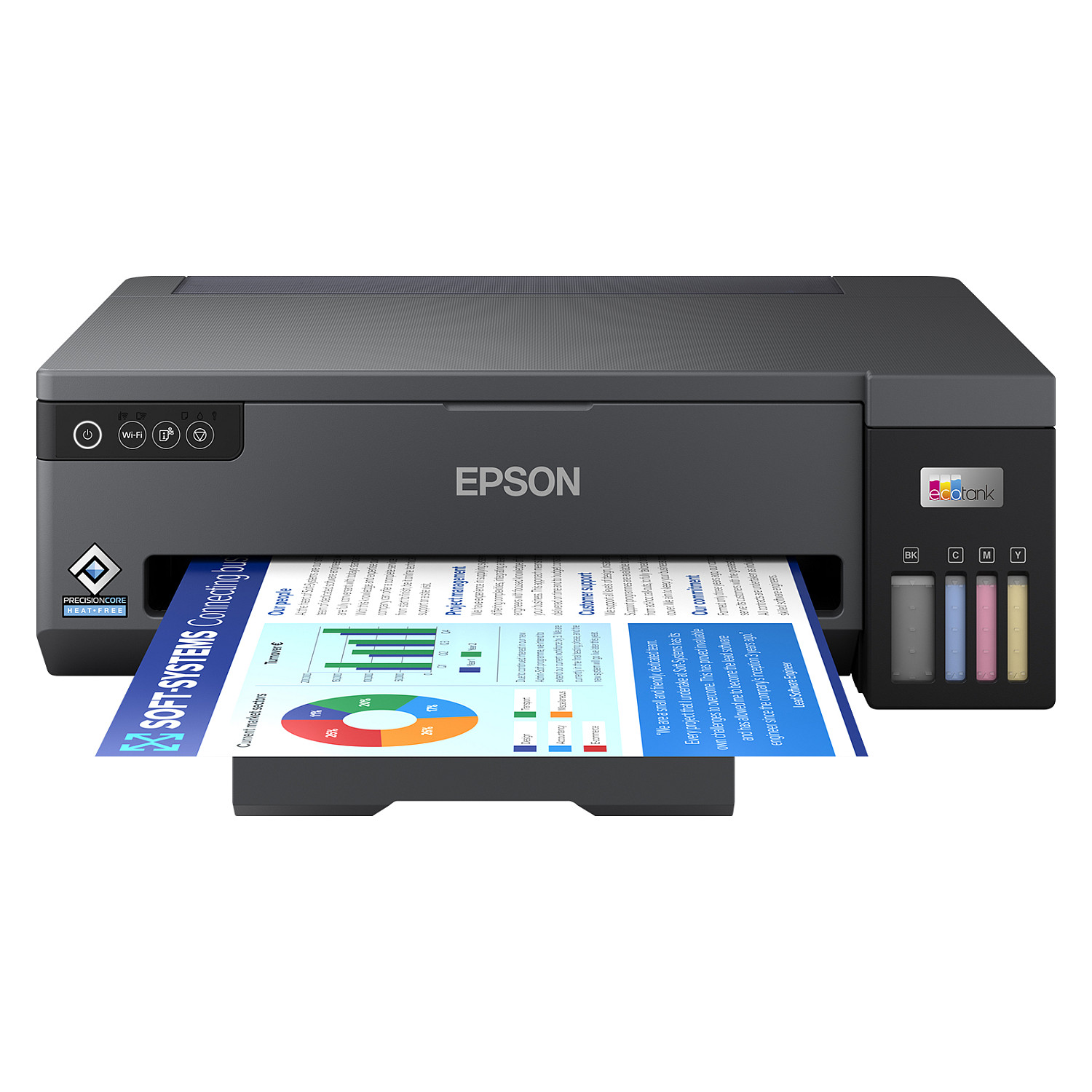 Printer Inkjet Epson EcoTank ET-14100, A3, 4800 × 1200 dpi, 4 ngjyra, Wi-Fi, Wi-Fi Direct, USB - Zezë