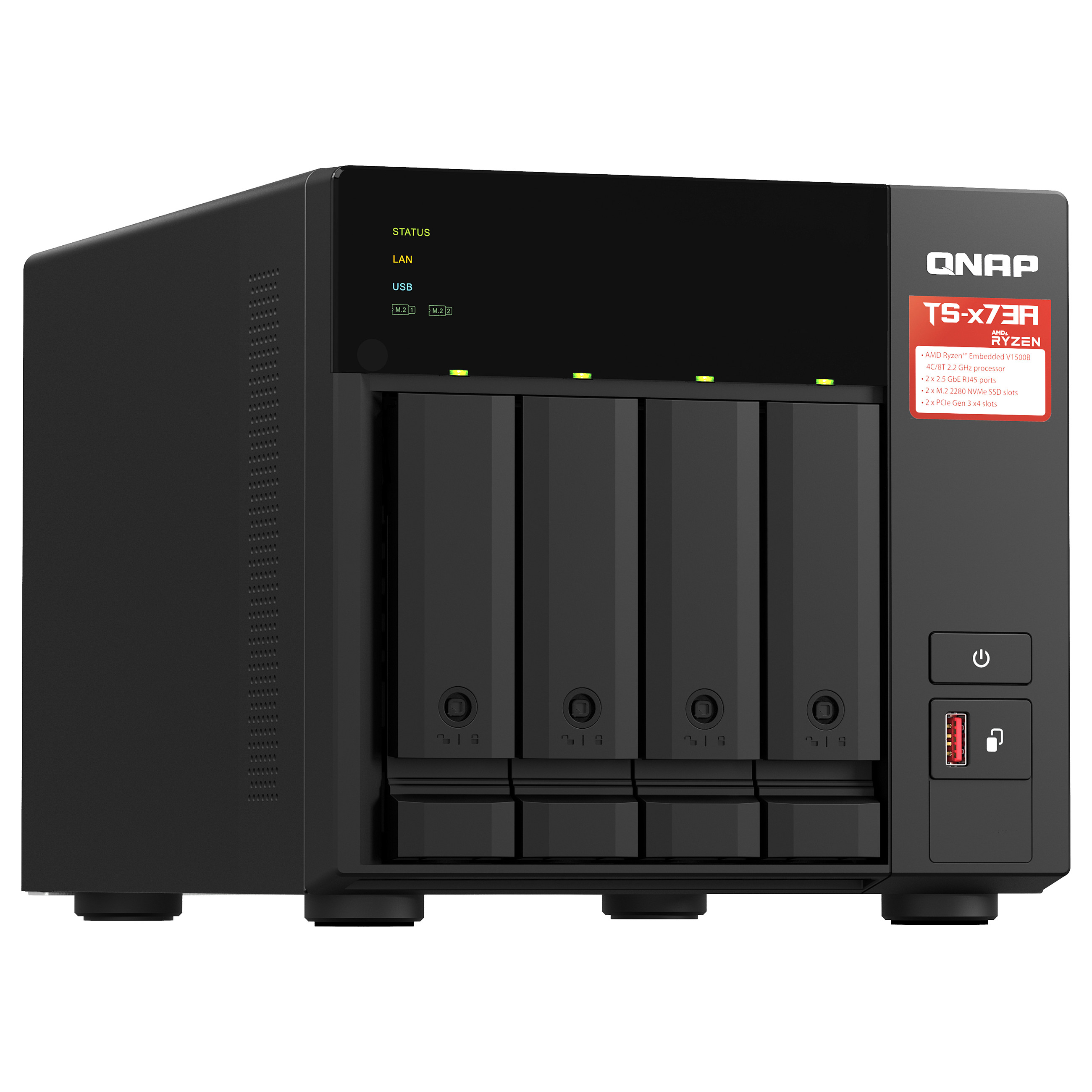 QNAP TS-473A – NAS Server for Network Storage thumbnail 3