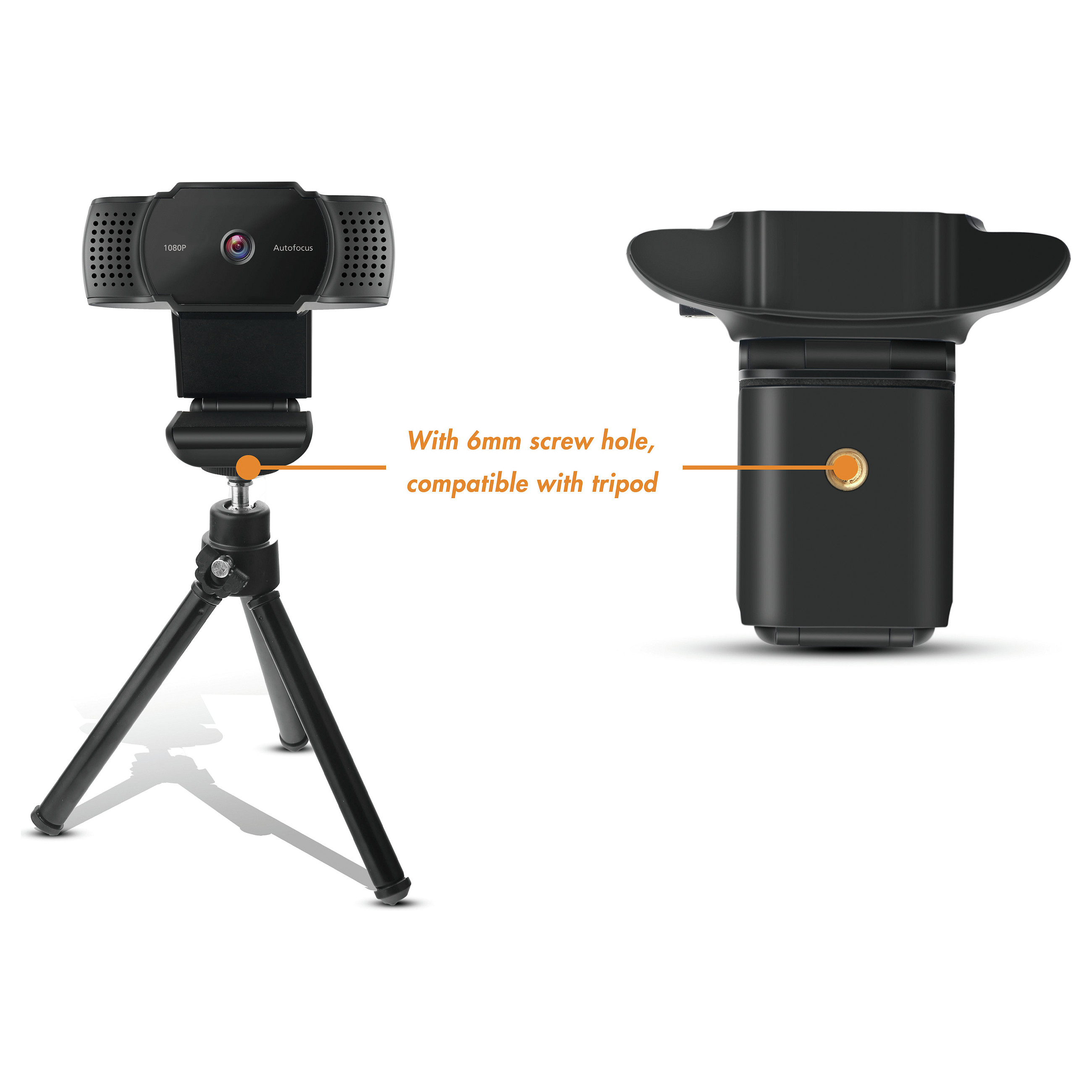 Webcam Conceptronic AMDIS06B / USB-A 2.0 / Full HD / 30fps / 72° / Built-in Microphone - Zezë 3