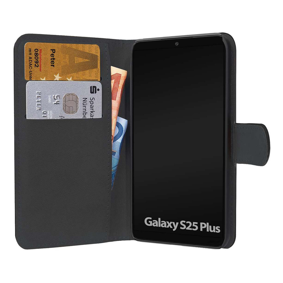 Book Case për Telefon PEDEA Book Cover Classic / Samsung Galaxy S25+ 5G / TPU / Mbyllje Magnetike / Stand / Ndarje për Kartë - Zezë