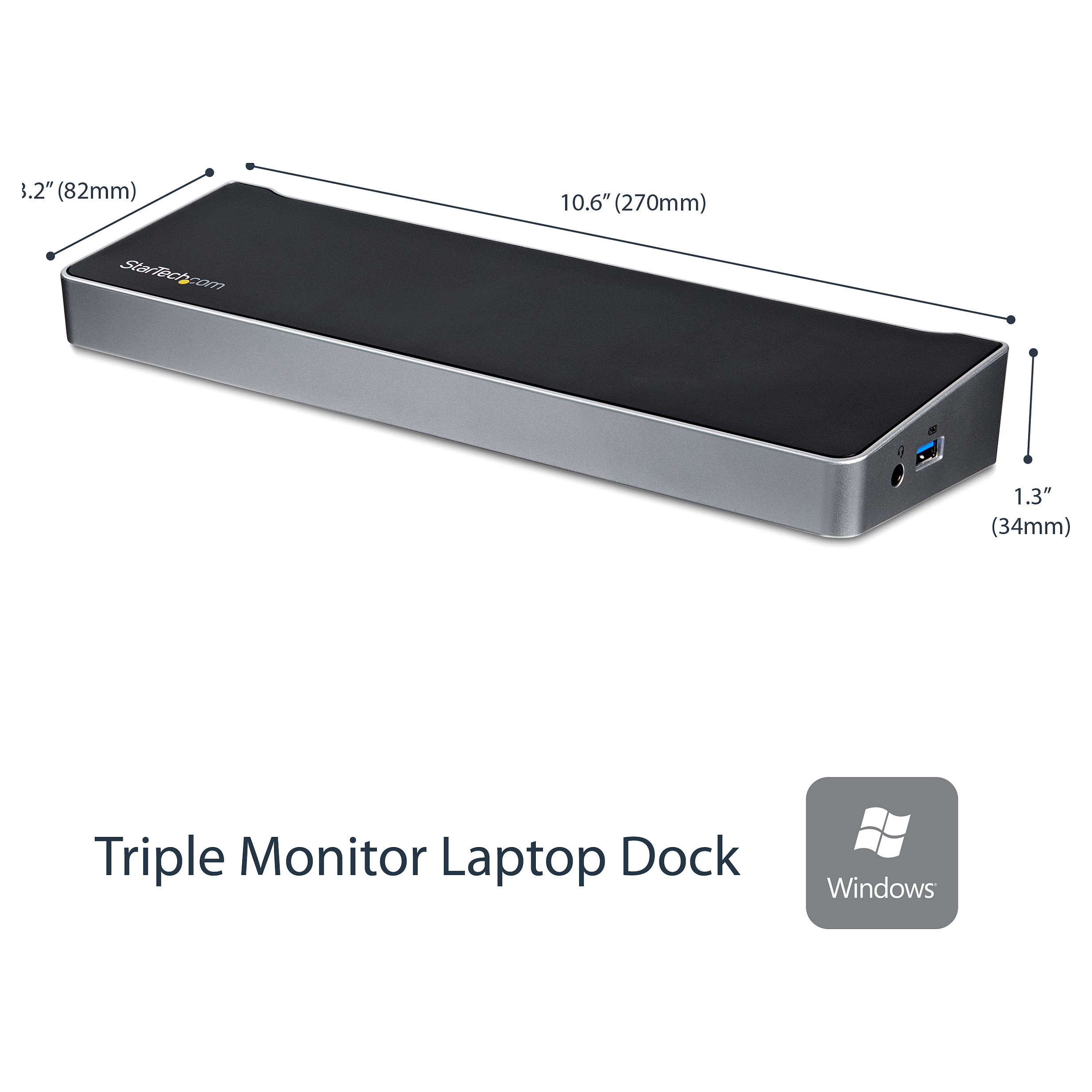Docking Station for Laptop StarTech Triple-Video thumbnail 2