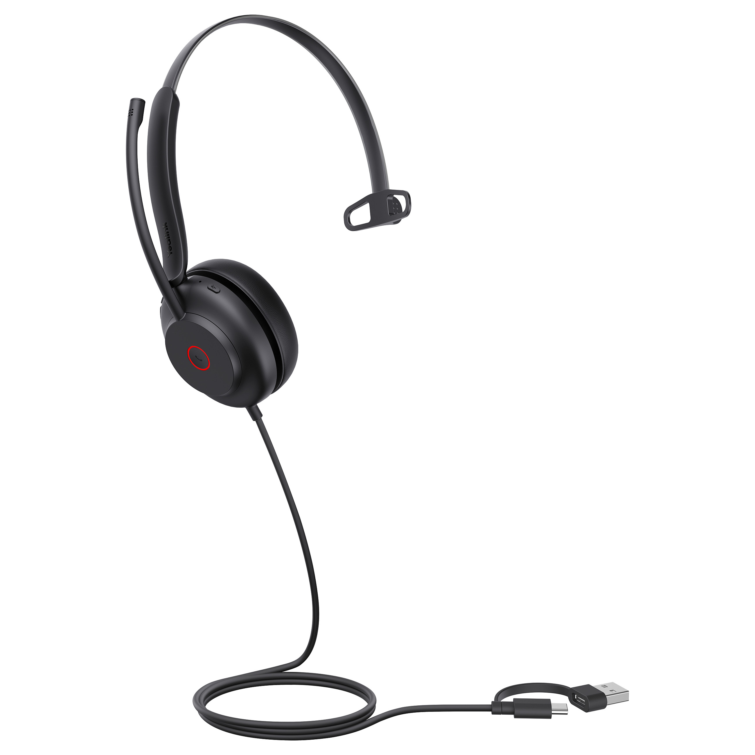Kufje me kabllo Yealink UH35 Mono UC / USB-C & USB-A / Noise Cancelling - Zezë 2