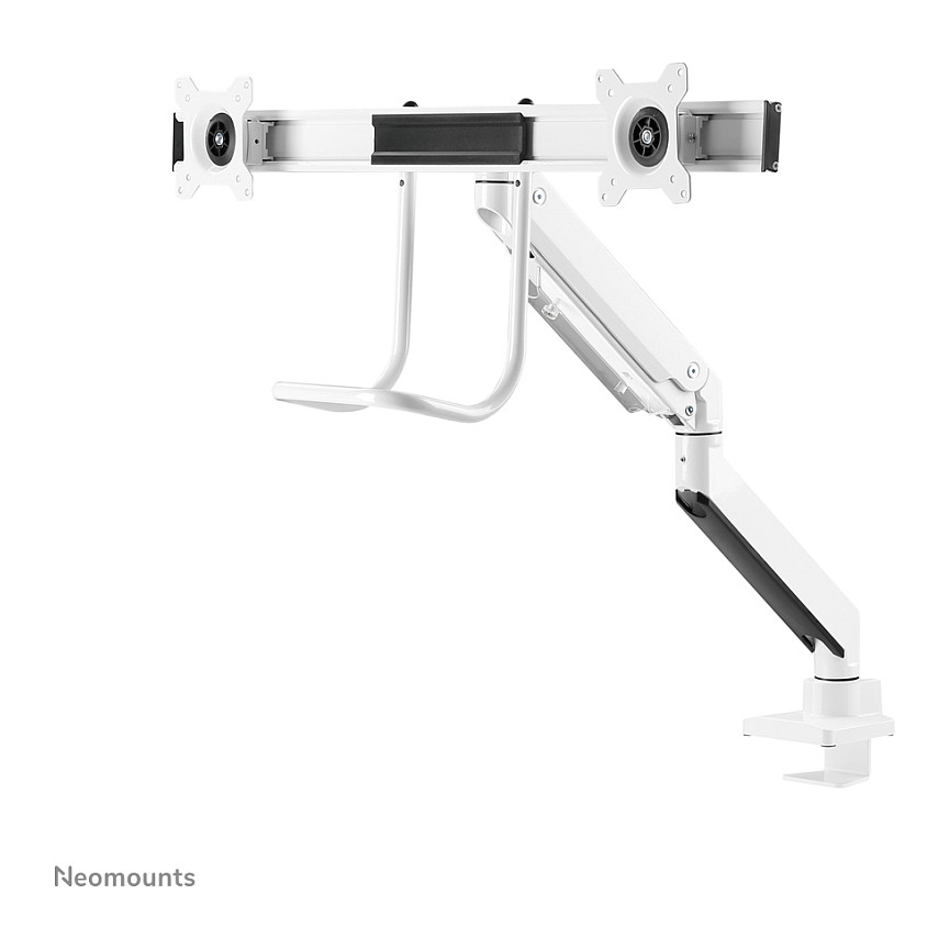 Mbajtëse për Monitor Neomounts NM-D775DXWHITE , 2 Monitorë , 10–32" , deri 8kg për monitor , sustë gazi , VESA 75x75 & 100x100 - Bardhë 4