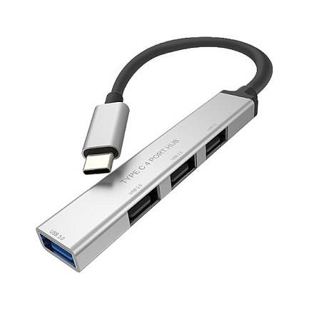 Hub ROLINE 14.02.5036 / 4x USB-A / USB-C / USB 3.2 Gen 1 / 5Gbps / 0.15m – Gri 8