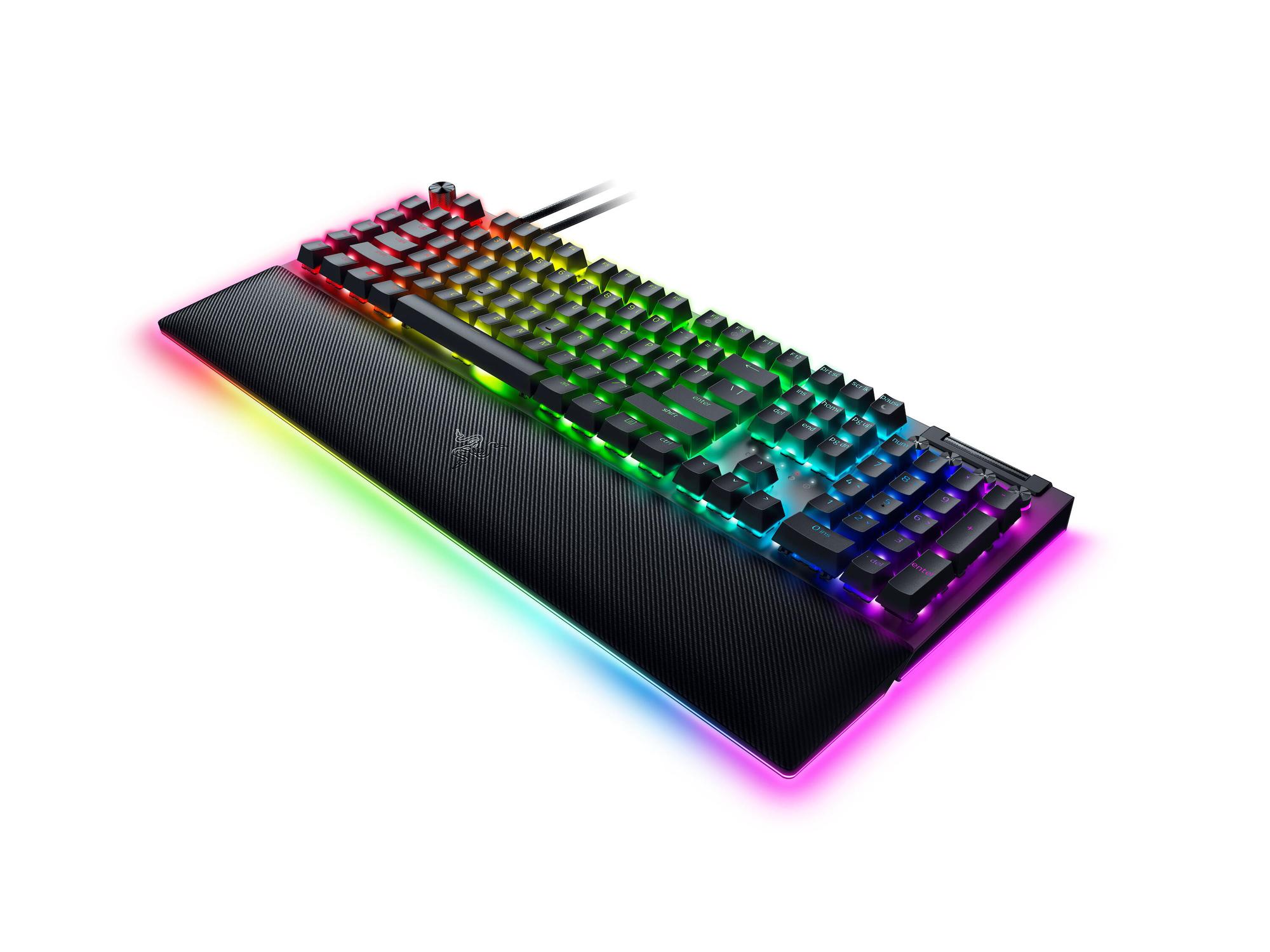 Tastierë Gaming Razer BlackWidow V4 Pro / Mekanike / Wired / Full-Size / Razer Green / 8000 Hz / RGB – Zezë 3