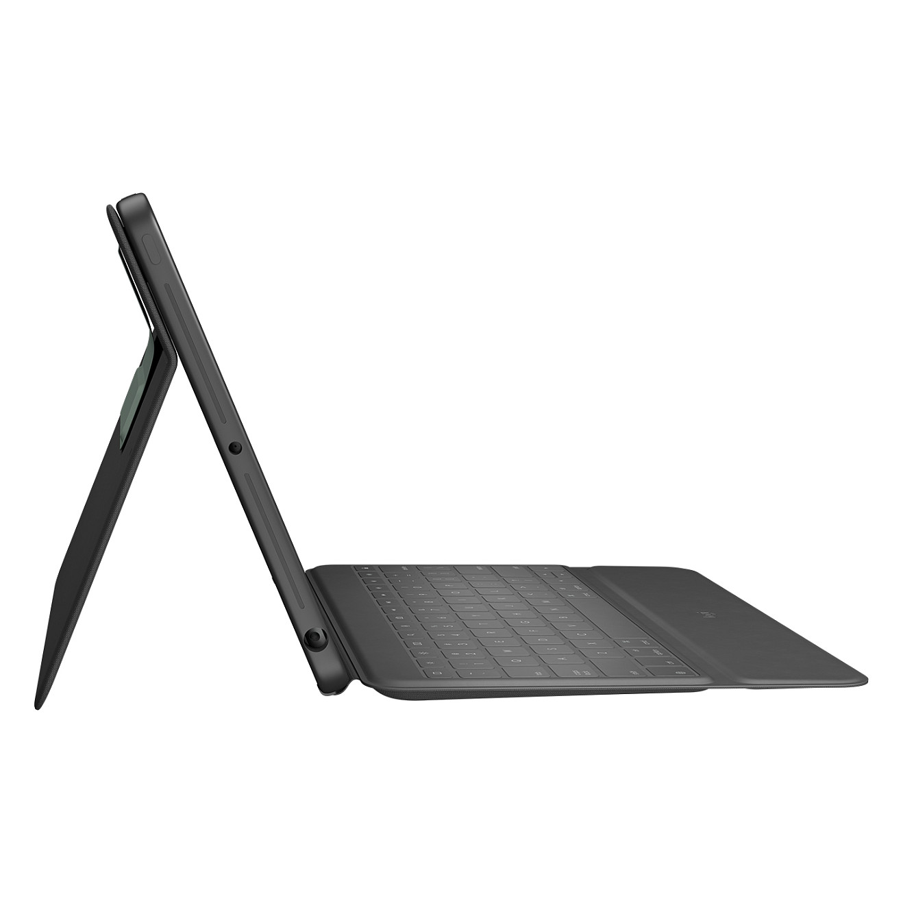 Tastierë për Tabletë Logitech Rugged Folio / iPad 7th, 8th & 9th Gen / AZERTY (FR) / Smart Connector / Full-Size / 4 Mënyra Përdorimi – Gri 2