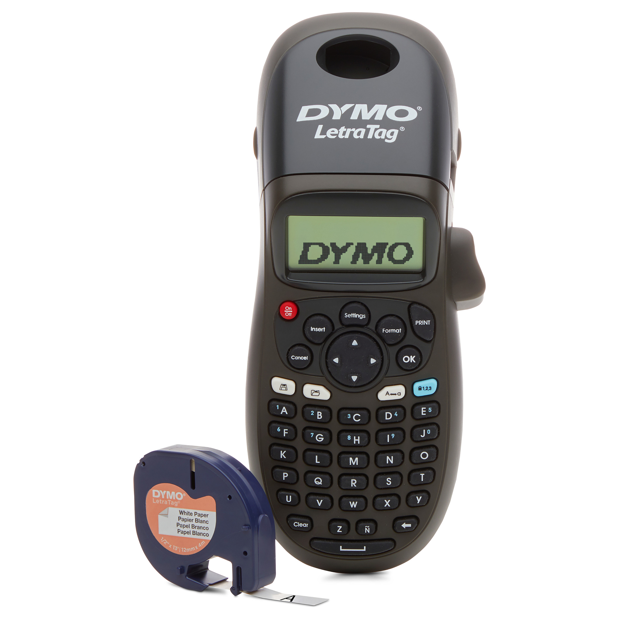 Printer Label DYMO LetraTag LT-100T / QWERTZ / Ekran 13 Karaktere / 2 Rreshta / Shirita deri 12 mm / 4 × AA - Gri 5
