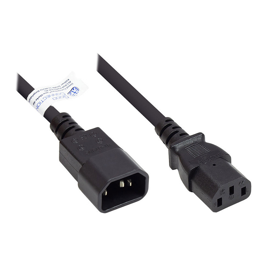 Kabllo për Furnizim me Energji Tysso Power Cord 220V I3 Shape – Zezë 2
