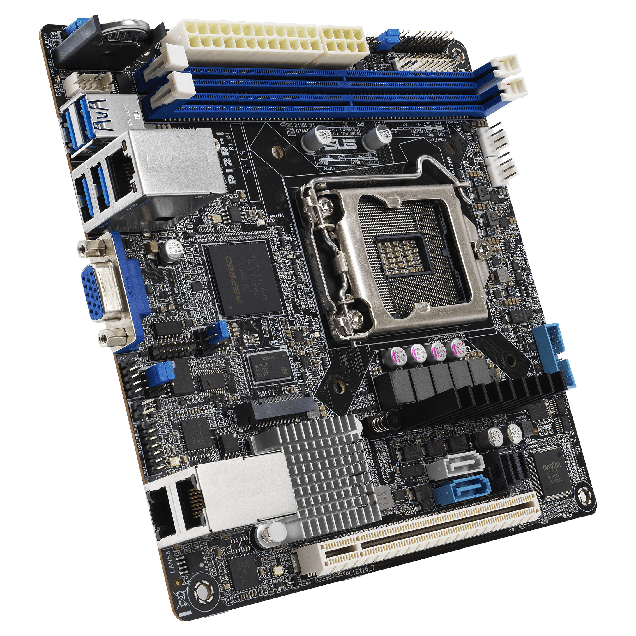 Pllakë Amë Server ASUS P12R‑I / LGA 1200 / mini‑ITX / Intel C252 / DDR4