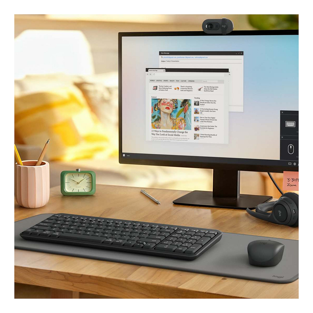 Tastierë pa kabllo Logitech K250 Graphite / QWERTZ - Zezë thumbnail 2