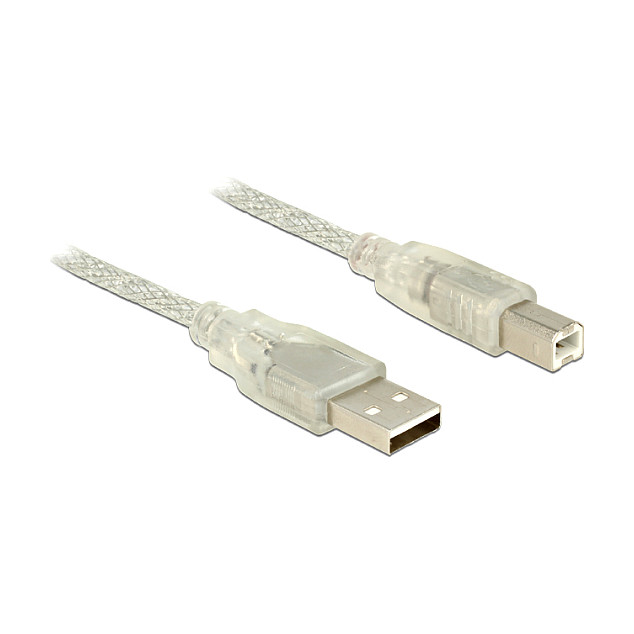Kabllo USB DeLOCK 83886, USB-A në USB-A, USB 2.0, 0.5 m - Transparente 7