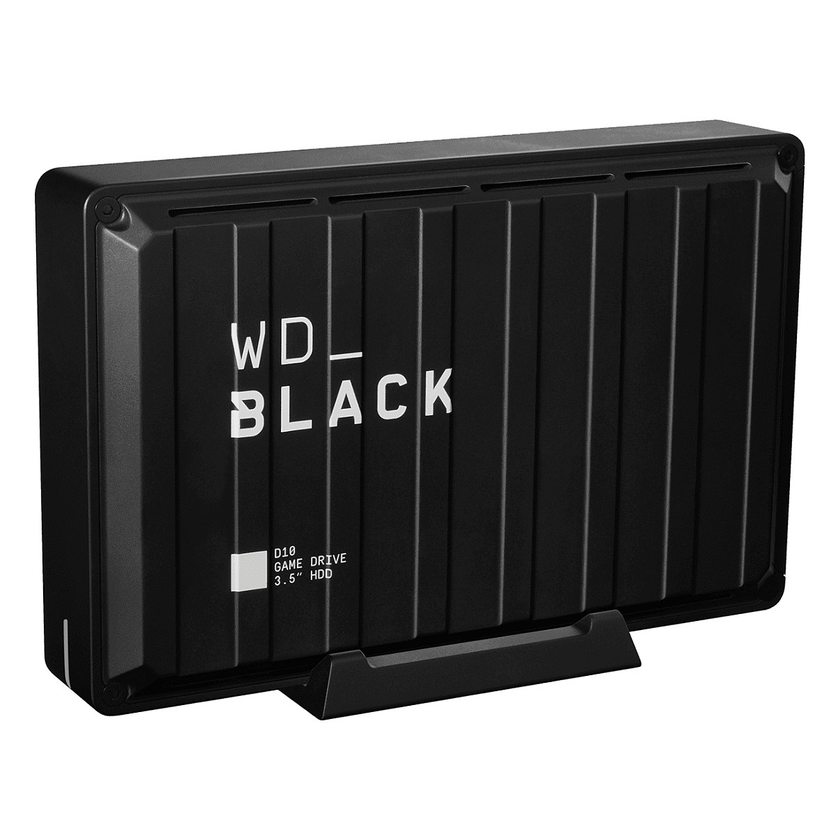 External HDD WD_BLACK D10 Game Drive, 8TB, 3.5″, 7200 RPM, USB 3.2 Gen 1, deri në 250 MB/s, Ftohje Aktive, 2 Porta USB-A për Karikim – E zezë