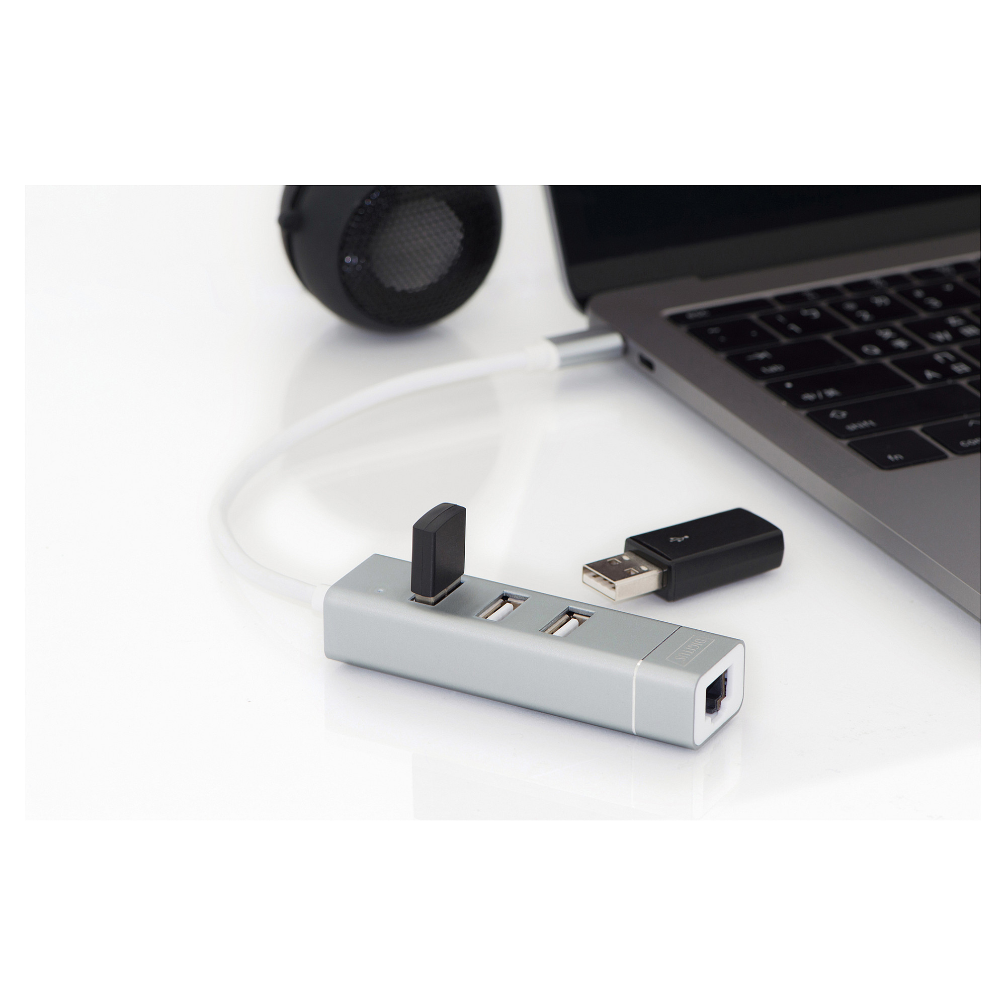 Hub Digitus USB-C / 4 Porte / Gigabit LAN thumbnail 3